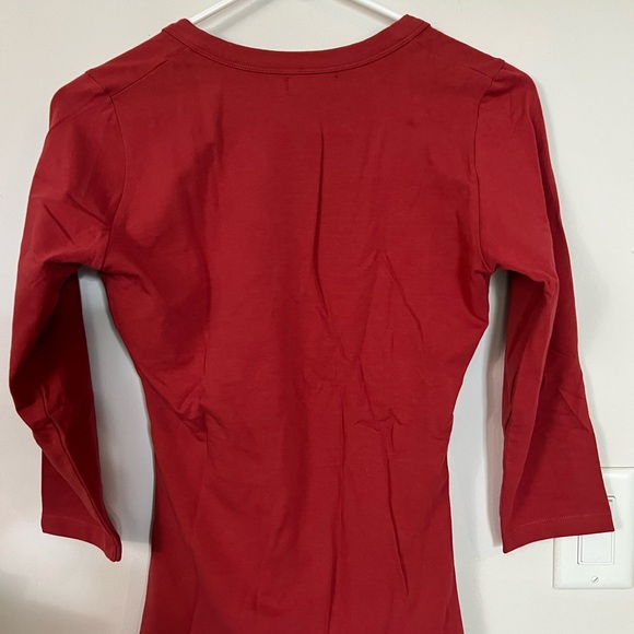 Zara Red Wrap Top - Picture 3 of 4